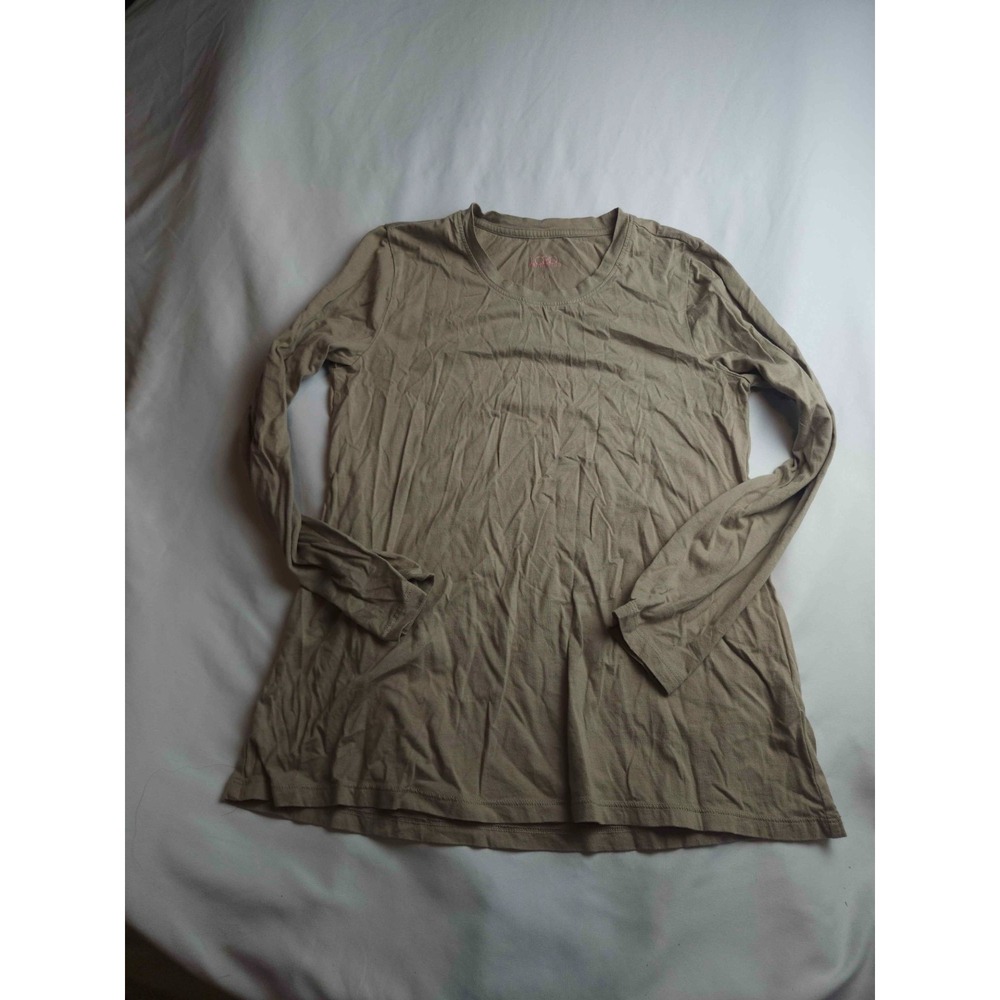 Principles Shirt Womens Size XS Beige Knit Long Sleeve Tunic Top Casual Pullover